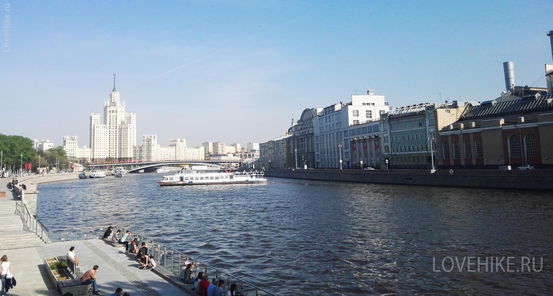 Москва река набережная в москве