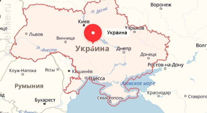 украина на карте