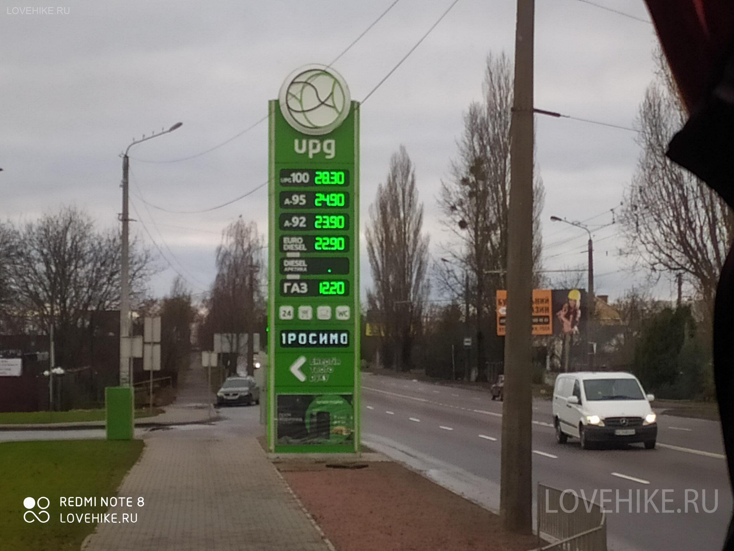стоимость бензина в украине